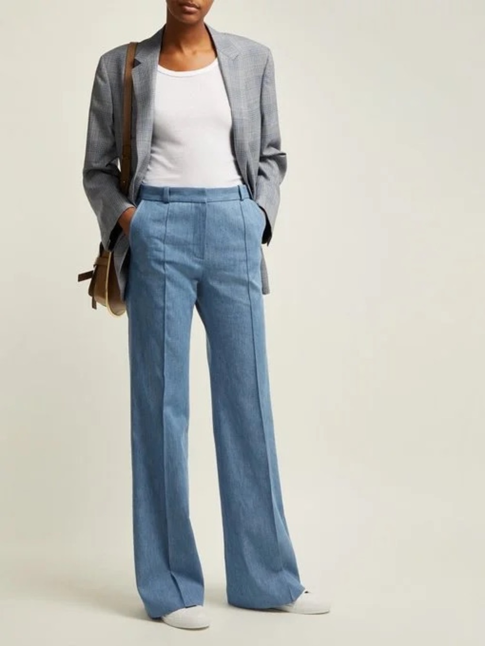 Pallas wide leg denim pants